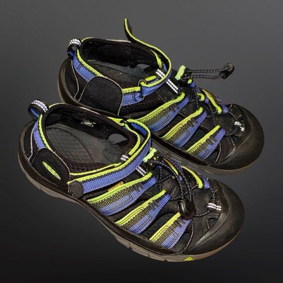 Keen Big Kids Newport H2 Vivid Navy & Black Sandals Size 4 - Picture 5 of 7